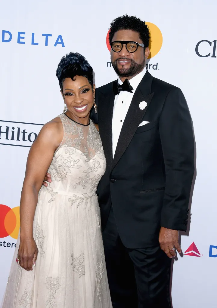 Gladys Knight and Jimmy Jam at the Clive Davis and Recording Academy Pre-GRAMMY Gala.