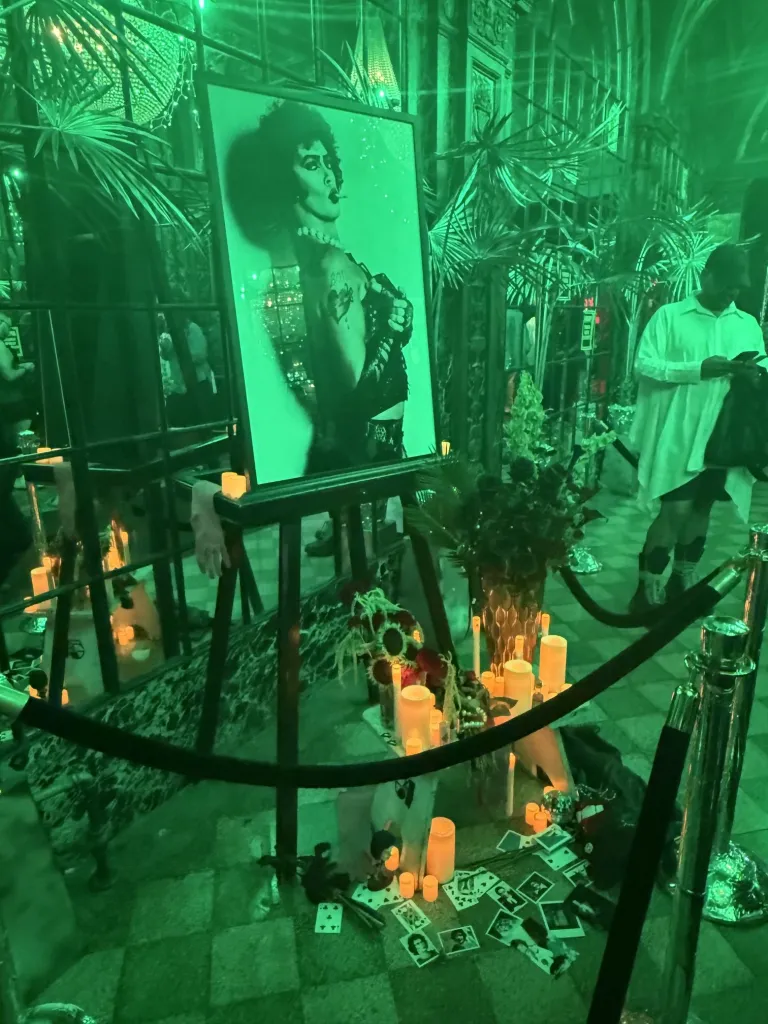 A tribute to Tim Curry in the lobby of Studio 54.