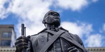How an enslaver’s statue became the center of Trump’s exhibit at Freedom Plaza