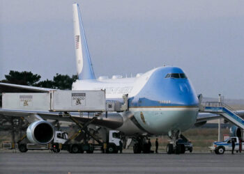 They were on the plane when Trump secretly left. Here’s what they noticed.