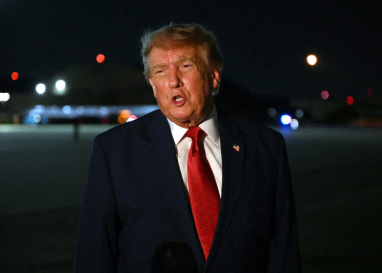 Trump says Secret Service told him to switch planes because of threat