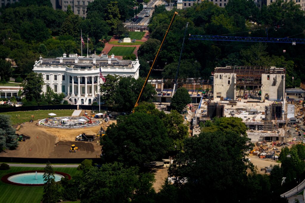 The White House says its ballroom is 65% complete. Its documents suggest otherwise.