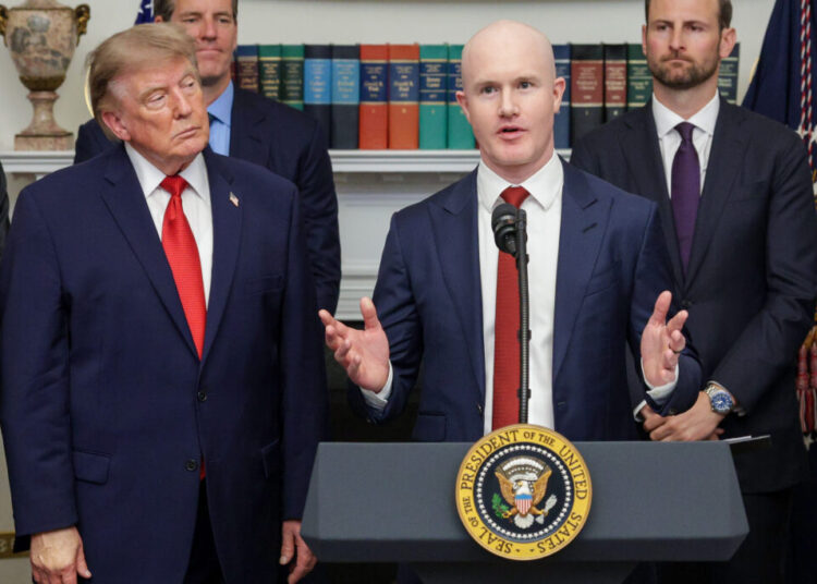 Trump joins leaders of crypto companies in push for industry-backed bill