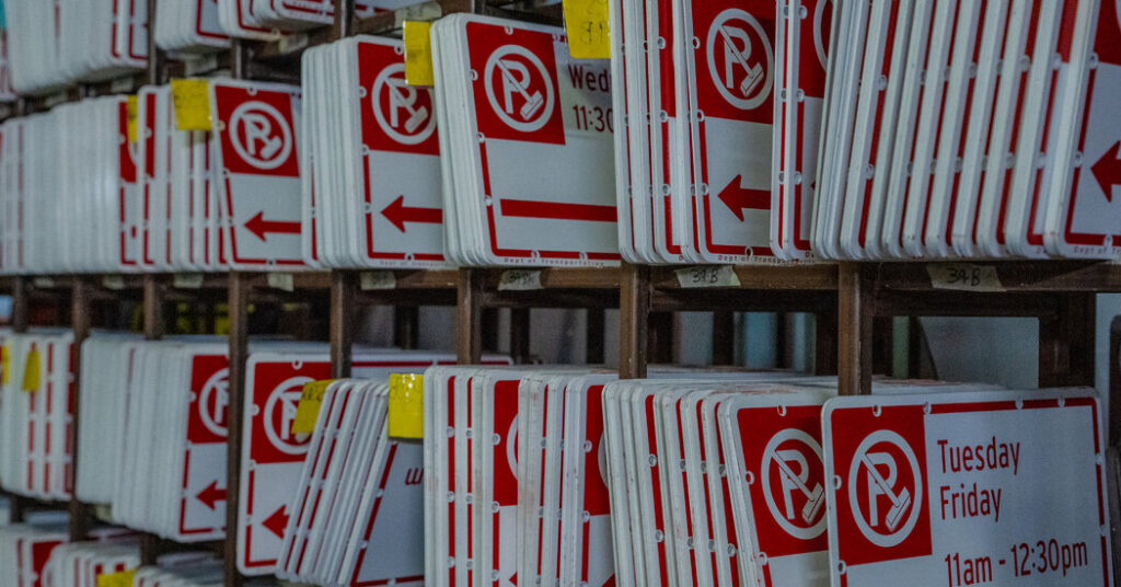 There Are Over 1 Million N.Y.C. Street Signs. Here’s How They Are Made.