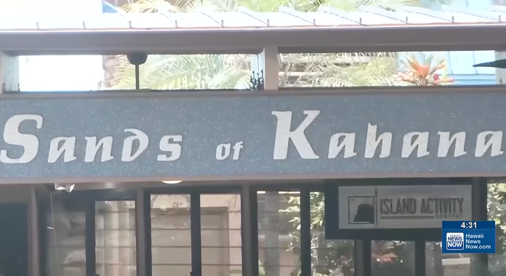 The Sands of Kahana in Lahaina, Hawaii, where security guard Michael Dyer was killed.