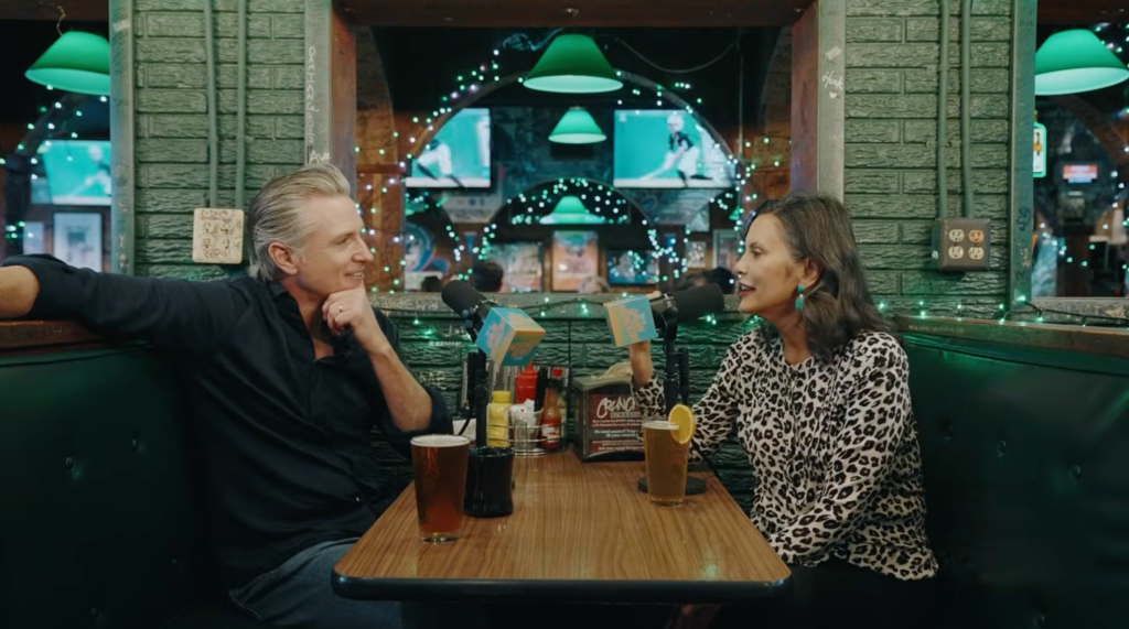 Whitmer said during the podcast conversation with Newsom that she knew how to work with people who weren't her best friends, even if she didn't like it. 
