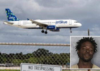 Florida man arrested after climbing fence, sneaking onto JetBlue plane and falling asleep: report