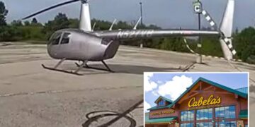 Impatient Wisconsin senior, 69, flies helicopter to go shopping at Cabela’s: ‘The drive was too long’