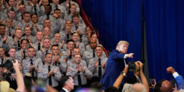 Trump stumps in N.Y. suburbs, highlighting a dilemma for his party