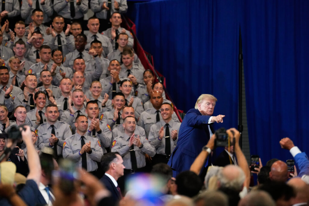Trump stumps in N.Y. suburbs, highlighting a dilemma for his party