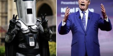 Beating ‘Binface’ may not save Trump ally Farage, as scandal mars populist’s image
