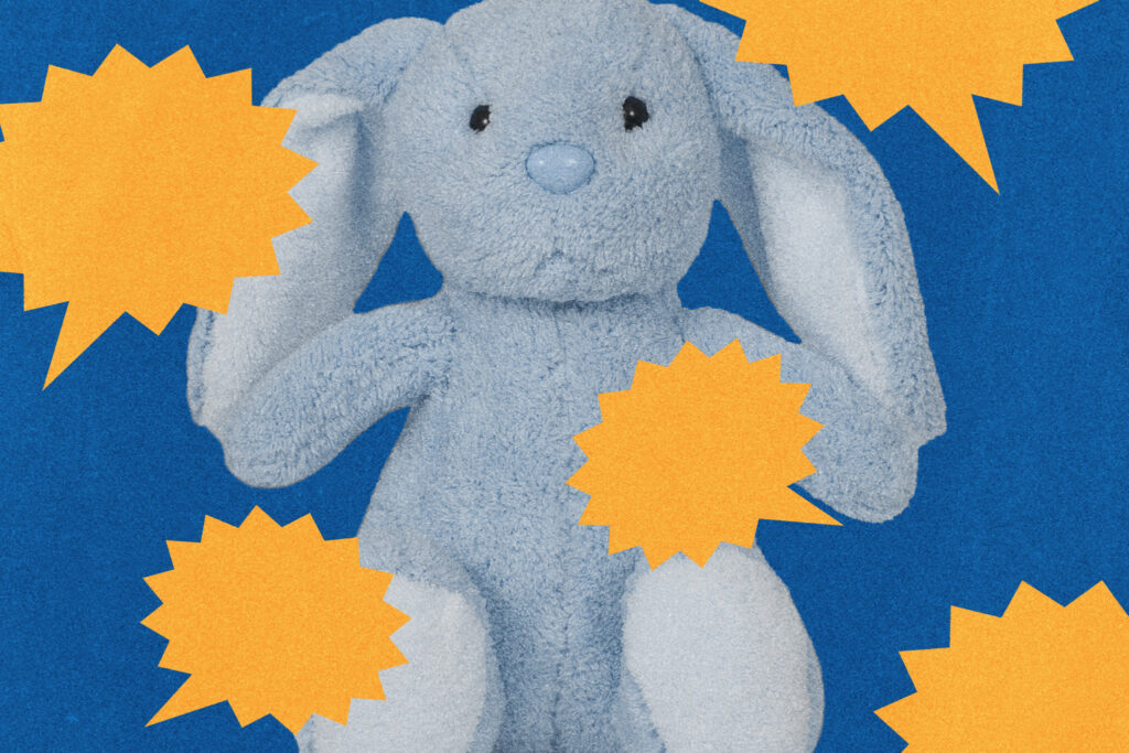 Why a child’s stuffed bunny is blowing up a political race — and the internet