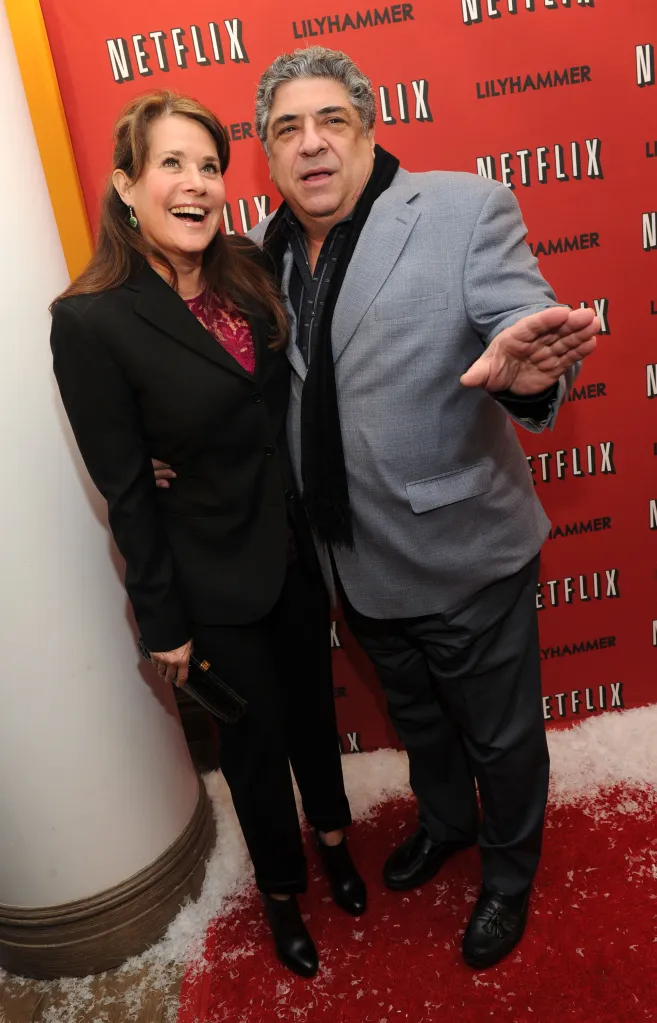 Actress Lorraine Bracco and actor Vincent Pastore at the North American Premiere of
