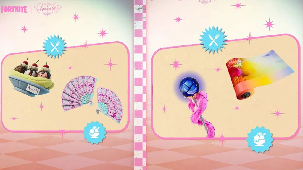 Addison Rae Fortnite Bundle Items
