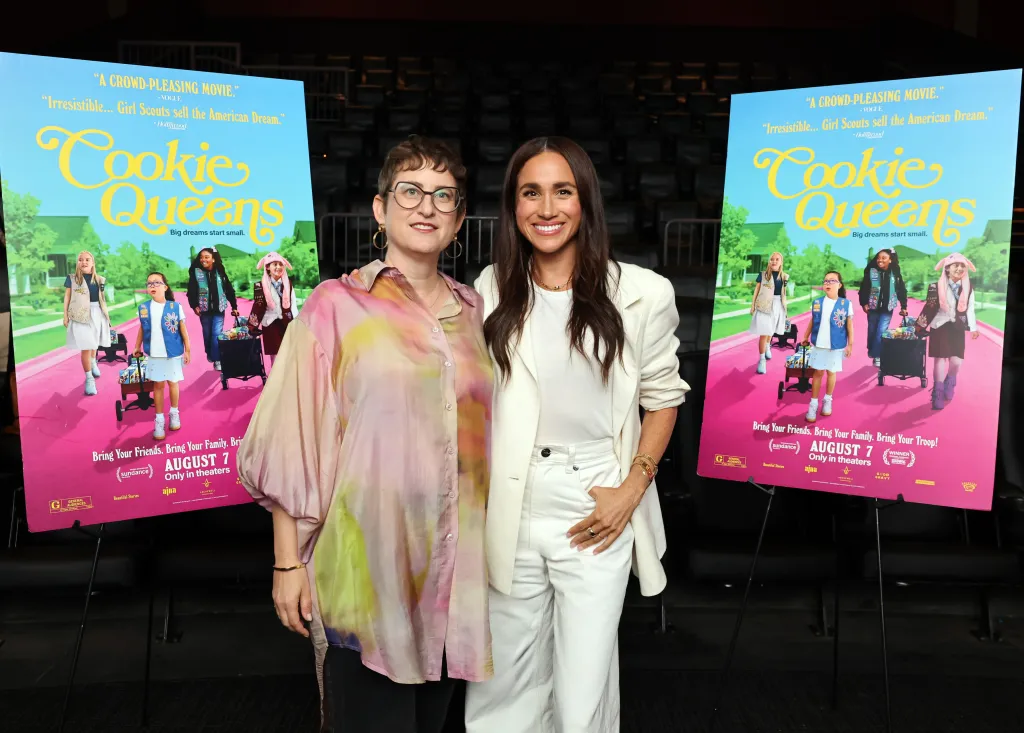 Alysa Nahmias and Meghan Markle at a special screening for the film