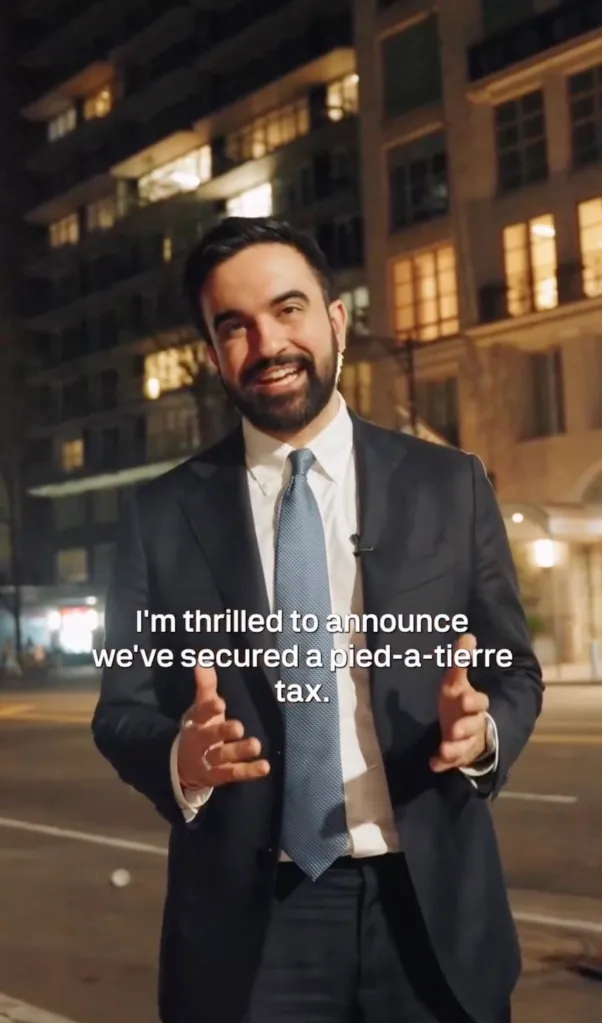 New York City Mayor Zohran Mamdani announcing the new 