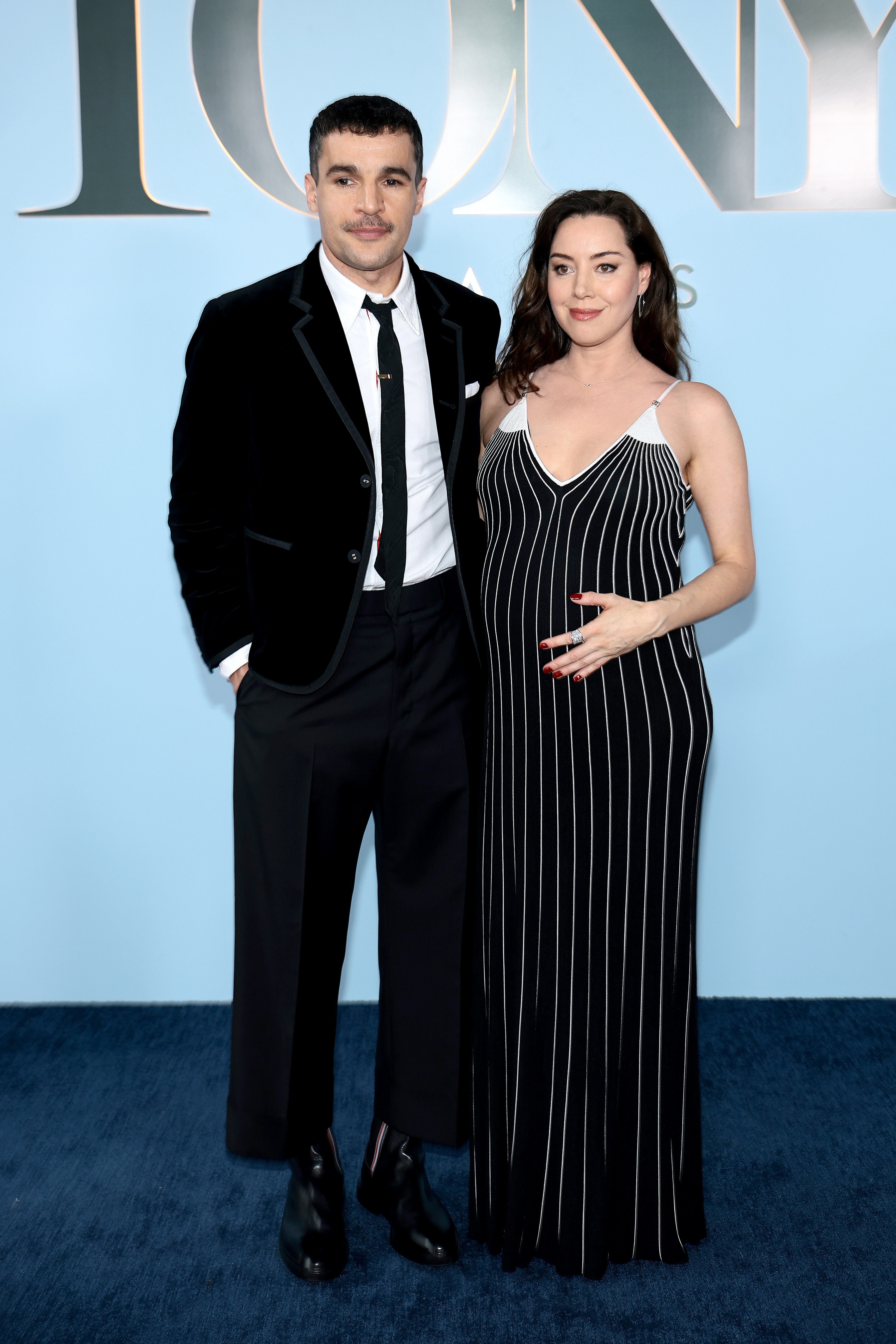 Christopher Abbott and Aubrey Plaza at the 2026 Tony Awards