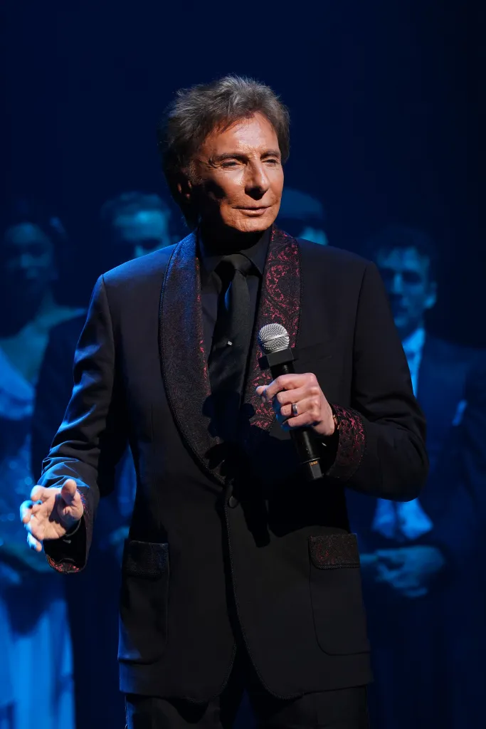 Barry Manilow performing at the 