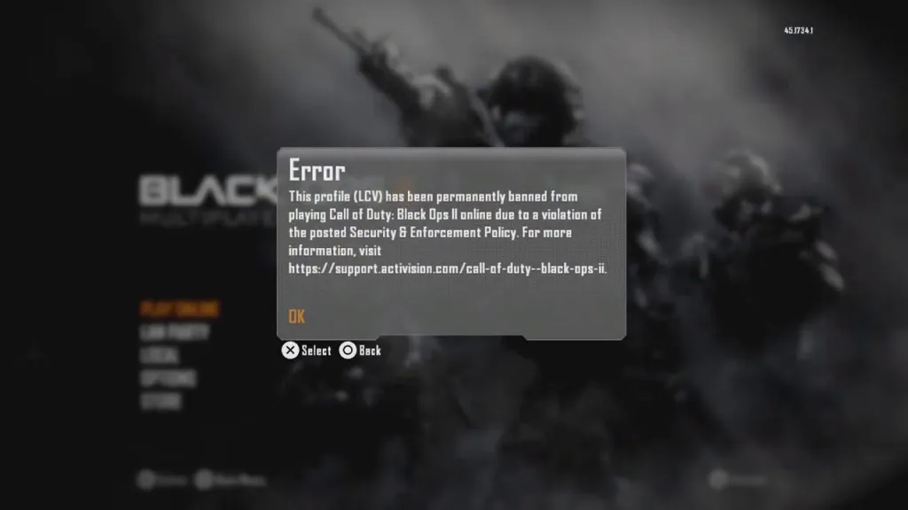 Black Ops 2 Banned Accounts