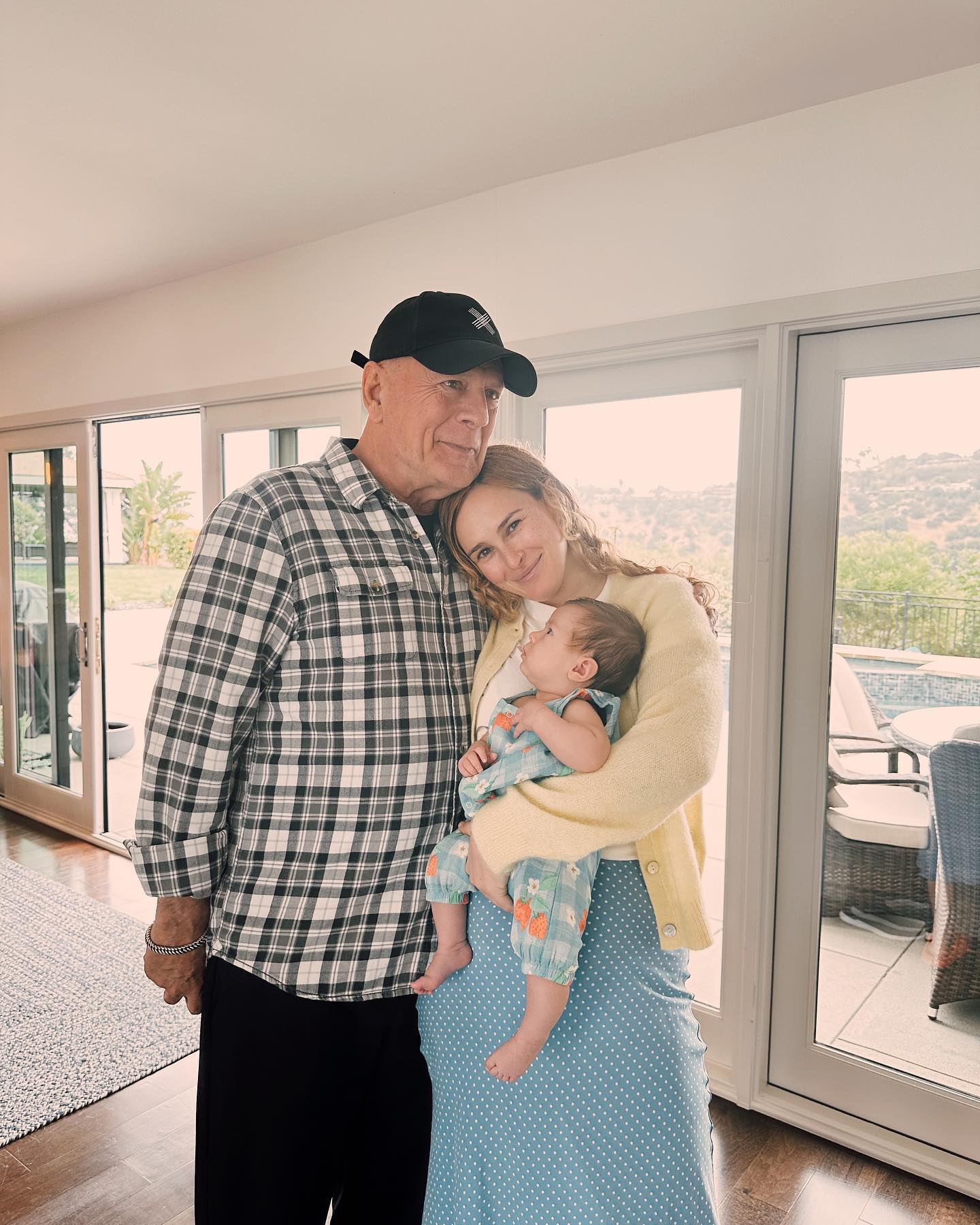 Bruce Willis and Rumer Willis.