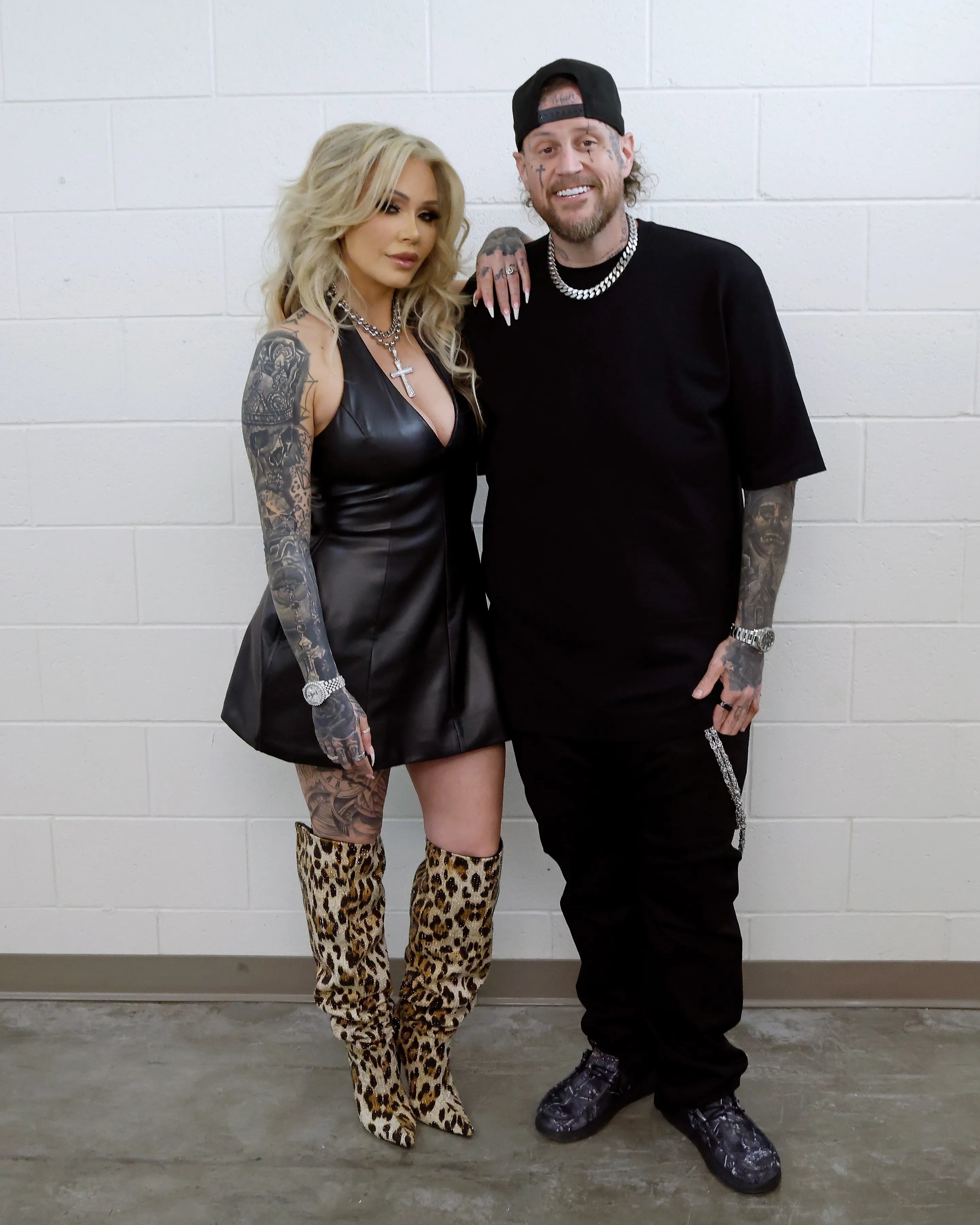 Bunnie XO and Jelly Roll posing for the 