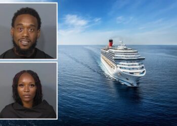 Drunk Ohio couple arrested after allegedly attacking family and punching their 9-year-old in cruise ship cabin: cops