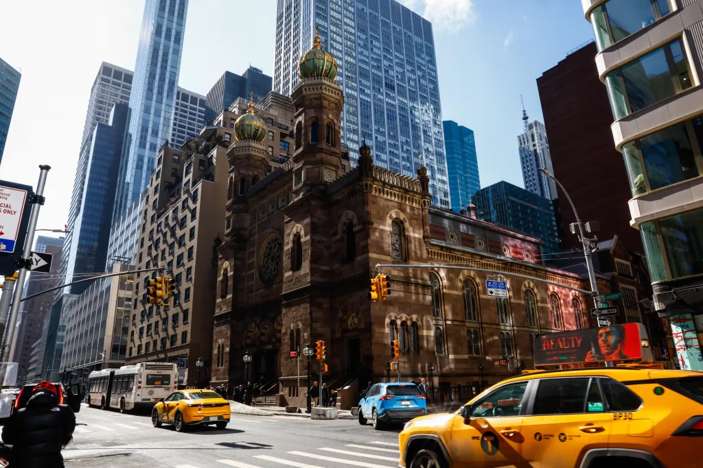 Central Synagogue on Lexington Avenue in New York City.