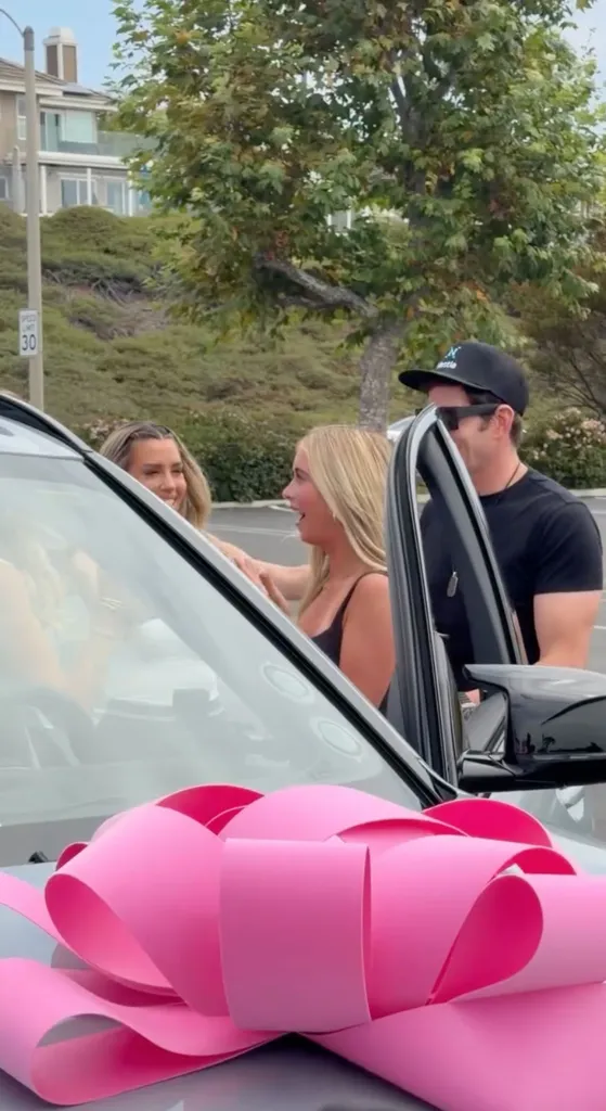 Christina Haack and Tarek El Moussa surprise their daughter with a new car for her 16th birthday.