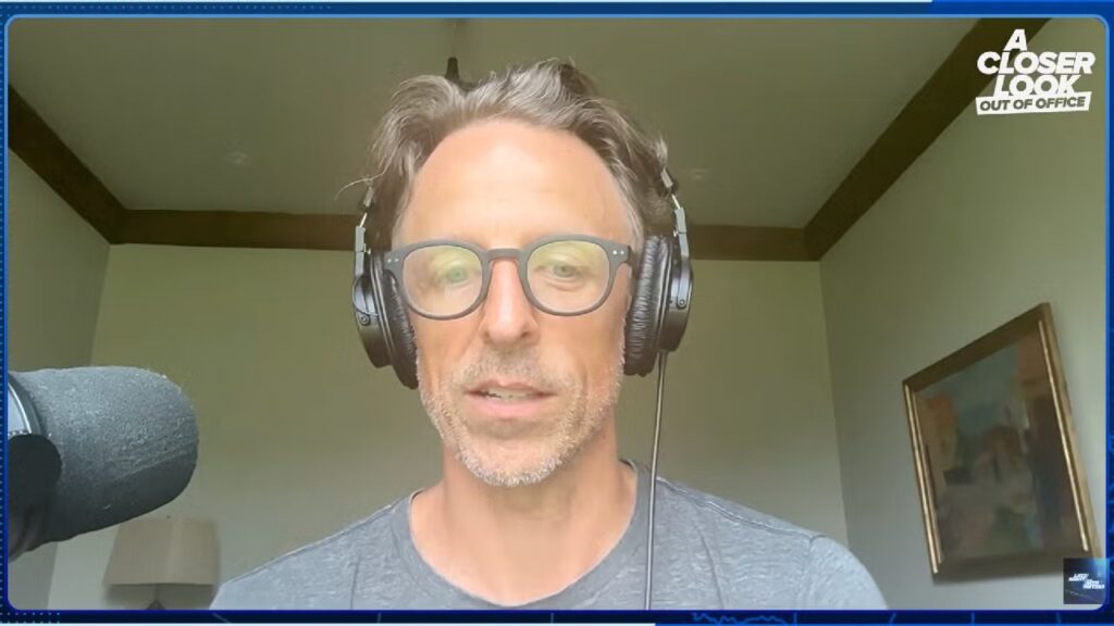 Seth Meyers and ‘A Closer Look’ Writer Joke Their New Podcast Is Proof of Life: ‘The Way Mitch McConnell Releases a New Photo’