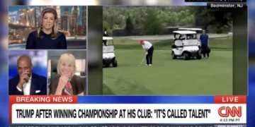 ‘I’m trying to compose myself!’ CNN analyst awed by Trump’s ’embarrassing’ golf outing