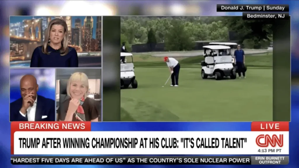 ‘I’m trying to compose myself!’ CNN analyst awed by Trump’s ’embarrassing’ golf outing