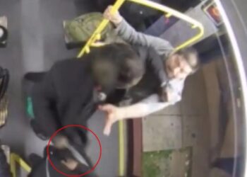 Chilling new video shows racist stabber’s savage LA Metro attack before life sentence
