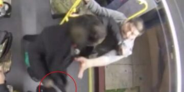 Chilling new video shows racist stabber’s savage LA Metro attack before life sentence