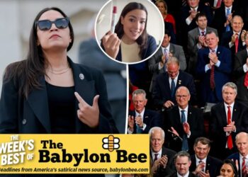 Best of the Babylon Bee: AOC struggling to meet single men under 90 at work