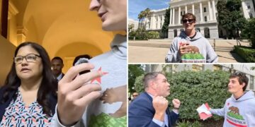 California Dem making $200K in taxpayer cash crashes Nick Shirley interview with ‘small penis’ stunt