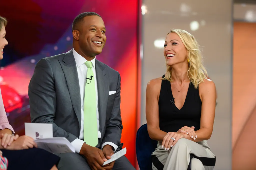 Craig Melvin and wife Lindsay Czarniak on 