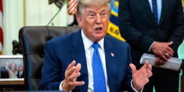 Trump calls Iran ‘all talk and no action,’ touts ‘Wall of Steel’ US Navy blockade as more oil flows out of Strait of Hormuz