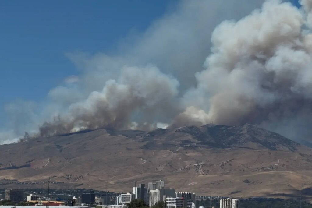 Nevada governor declares state of emergency as Hawk Fire grows to over 10,500 acres