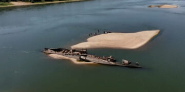 A Drying Danube River Reveals Nazi-Era Vessels, and Hazards of Heat