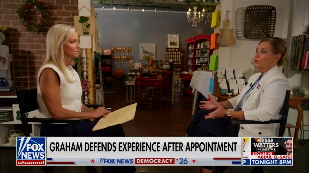 Darline Graham is interviewed by Ainsley Earhardt on 