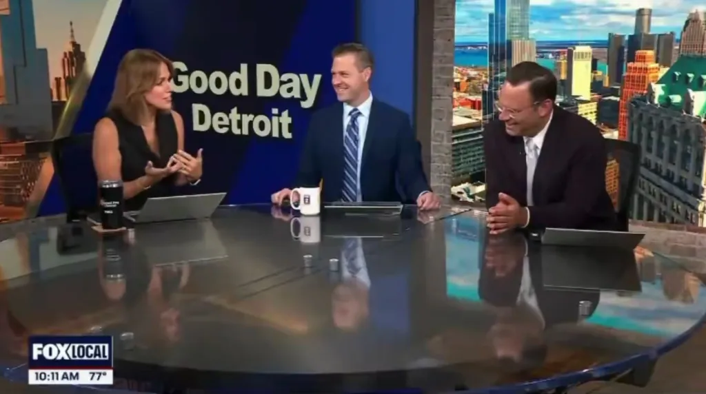 Ryan Ermanni (far right) cracked up after Deena Centofanti (far left) asked, “Do you think you could eat beaver?”