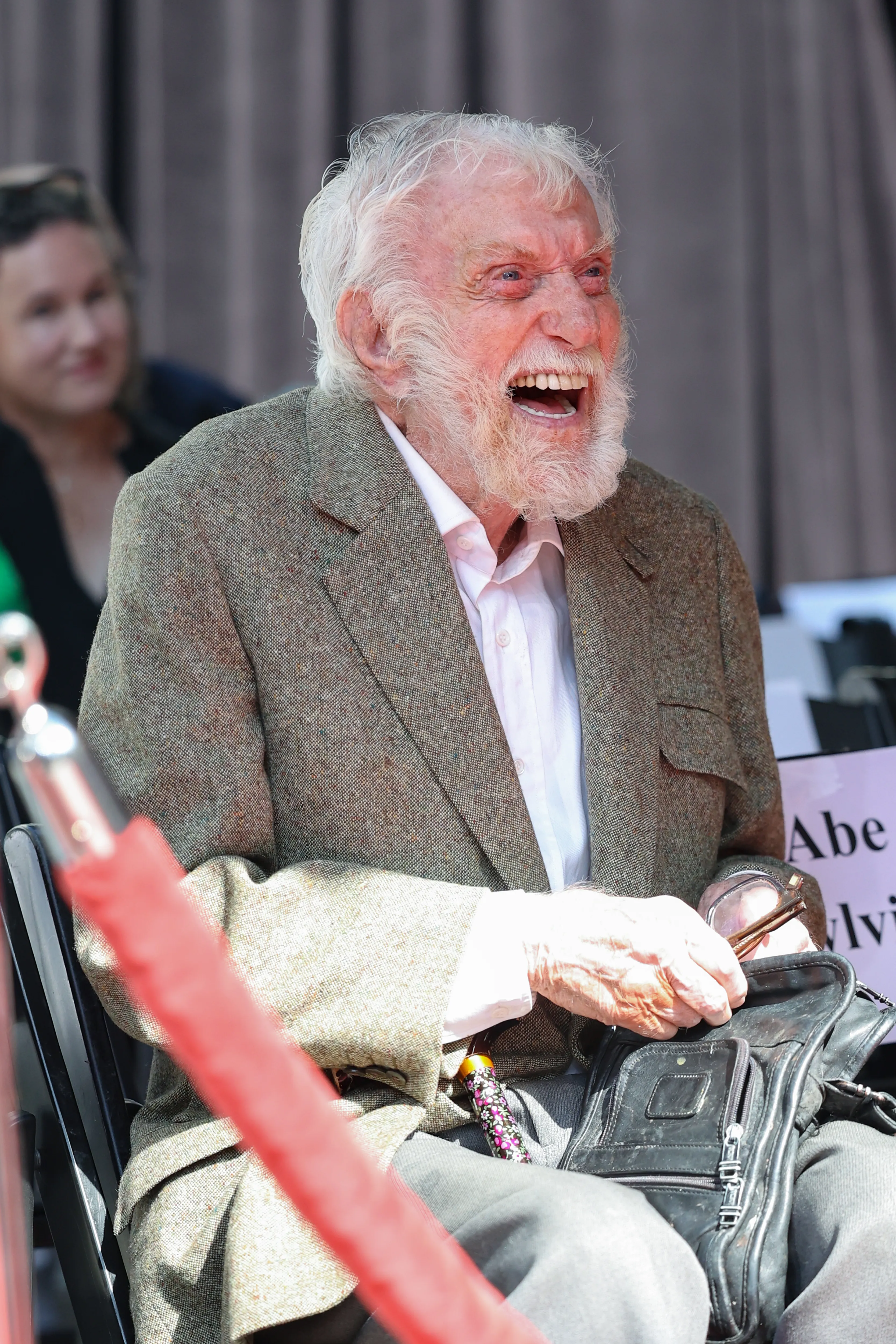 Dick Van Dyke at Carol Burnett's hand and footprint ceremony in 2024
