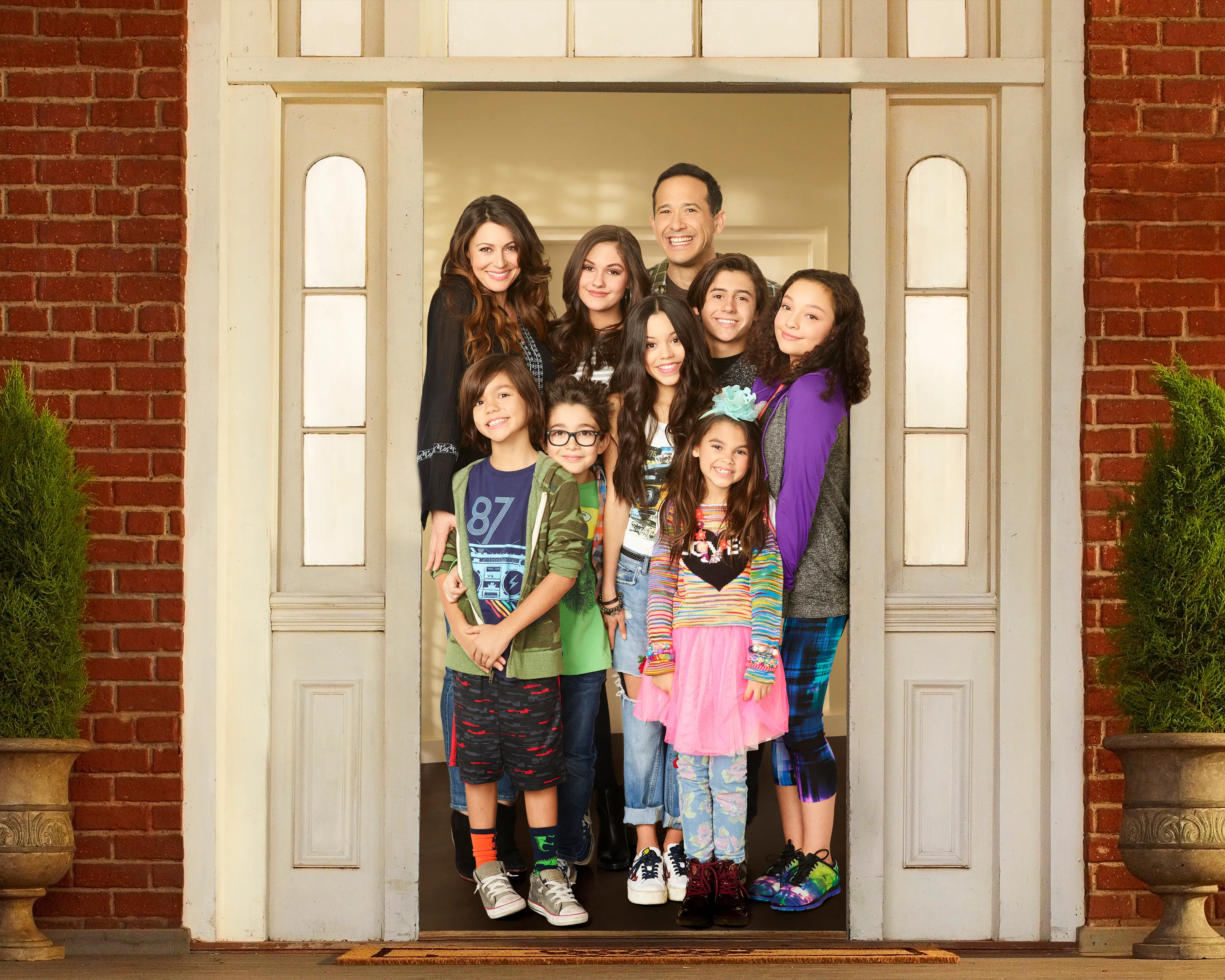 The cast of