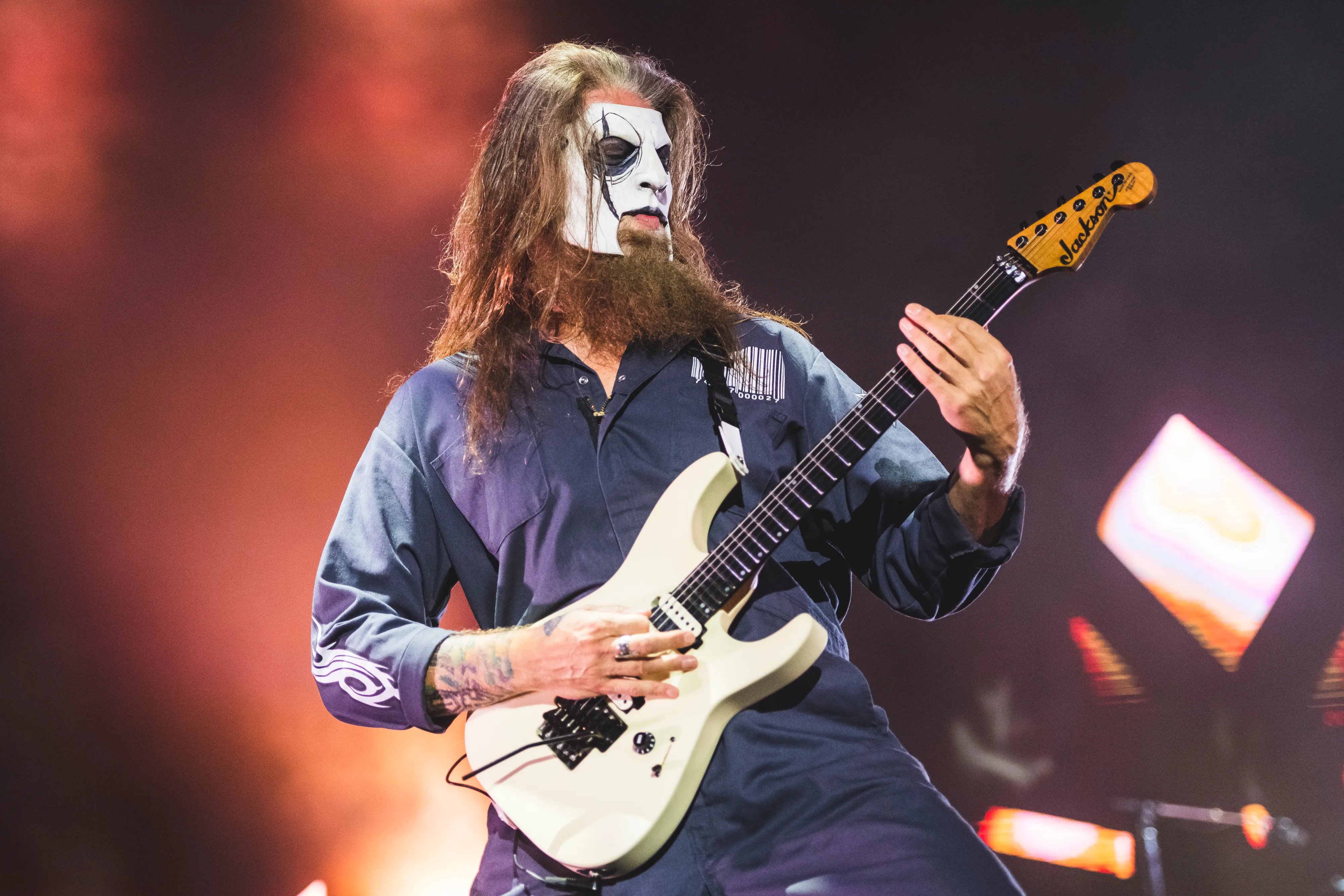 Jim Root of Slipknot performs in concert during Resurrection Fest on June 28, 2025 in Viveiro, Spain.