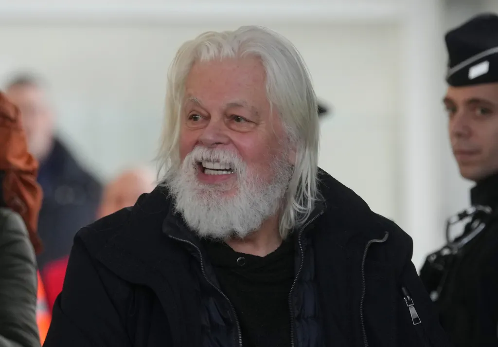 Activist Paul Watson arrives at Charles de Gaulle's airport in Roissy, France, on Dec. 20, 2025.