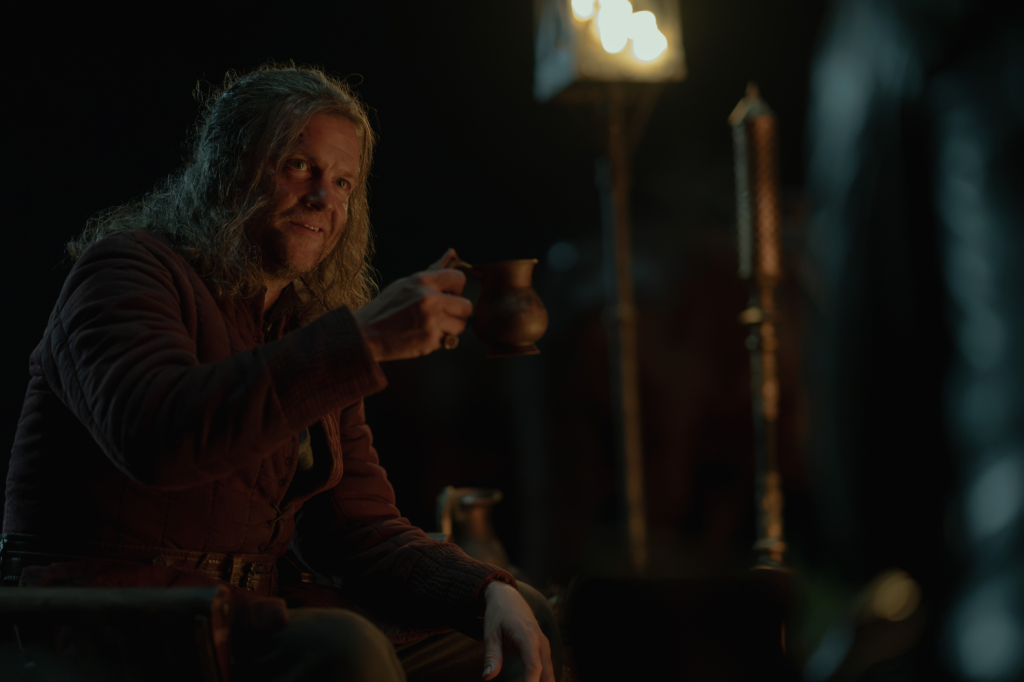 Tom Bennett as a character in HBO's House of the Dragon, Season 3, Episode 7.