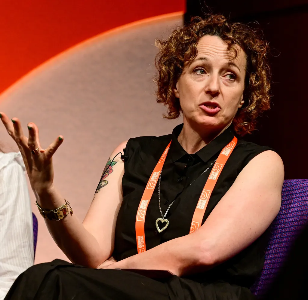 Gaby Hornsby, TV Lead for Sustainability at the BBC, speaking at the Edinburgh TV Festival.