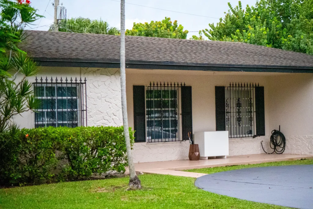 Exterior view of Perez Hilton’s Miami home.