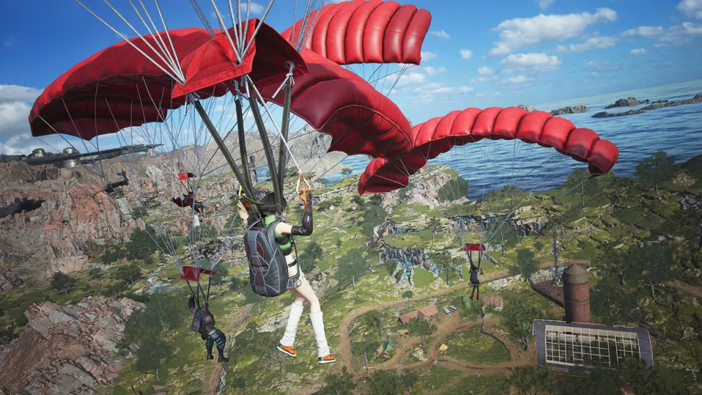 Final Fantasy 7 Revelation Parachute Fast Travel