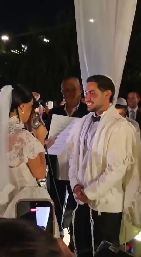 Eliya Cohen and Ziv Abud tying the knot in Israel.